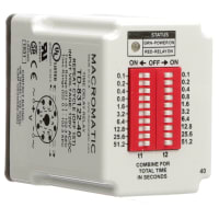 Macromatic Time Delay Relay, Repeat Cycle (Off First), 0.1-102.3 SEC, 120VAC/DC