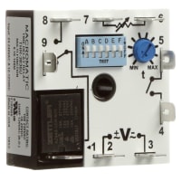 Macromatic Time Delay Relay, Multi-Funct, 0.1s-100 min, 24-240VAC, 12-125VDC, THR Series