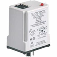 Macromatic Relay, 10 A Resistive @ 240 VAC/28VDC, 24, 50 ms to 999 hrs, 3 VA (Load Burden)