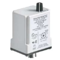 Macromatic Relay, E-Mech, Time Delay, Off Delay, 24VAC/DC, 10A SPDT, 0.1 - 10 sec, 8 pin