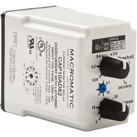 Macromatic Relay, Monitor, E-Mech, Current Monitor, SPDT, Cur-Rtg 10A, Ctrl-V 24VAC, CAP Series