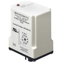 Macromatic Relay, E-Mech, 3-Phase Monitor, Automatic Reset, 208-480 Nominal Voltage