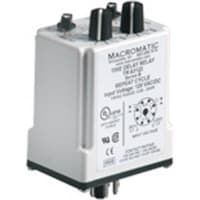 Macromatic Relay;E-Mech;Timing;Repeat Cycle;DPDT;Cur-Rtg 10A;Ctrl-V 120AC/DC;Socket Mnt