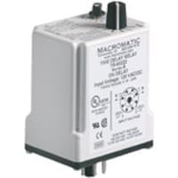 Macromatic Relay, 10 A, 0.50 to 2.0 sec., On Delay, Knob, 0.1 sec., -28 C, 65 C