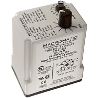 Macromatic Relay, 2 hr., 24 VAC/VDC, 10 A, DPDT, UL Recognized, CSA Certified, CE Marked