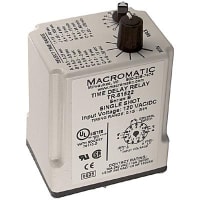 Macromatic Relay;E-Mech;Timing;Single Shot;DPDT;Cur-Rtg 10A;Ctrl-V 120AC/DC;Socket Mnt