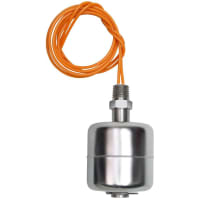 Madison Company Float switch, Stainless Steel, 1/4" NPT, High Temperature, 0.69 SG, M5917 Series