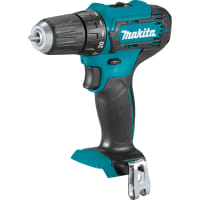 Makita Driver Drill, 3/8", Cordless, Tool Only, Lithium-Ion, 12V, CXT Series