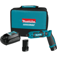 Makita Hex Impact Driver, 1/4", Cordless, Lithium-Ion, 7.2V, 1.5Ah, 