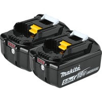 Makita Battery, Lithium-Ion, 18V, 5.0Ah, Battery Only, 2 Pack, LXT Series