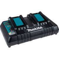 Makita Dual Port Rapid Optimum Charger, Lithium-Ion, 18V, LXT Series