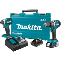 Makita Compact Brushless, Cordless, 2 PC Combo Kit, 18V, 2.0Ah, LXT Series