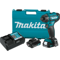 Makita Hex Drill Kit, 1/4", Cordless, Lithium-Ion, 12V, 2.0Ah, CXT Series