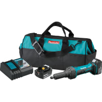 Makita Die Grinder Kit, 1/4", Cordless, Lithium-Ion, 18V, 5.0Ah, LXT Series