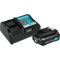 Makita Battery, Lithium-Ion, 12V, 2.0Ah, Battery & Charger, Starter Pack, CXT Series