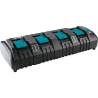 Makita Charger, 4-Port, Lithium-Ion, 18V, LXT Series