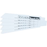 Makita Metal Recipro Saw Blade, 6", 14TPI, 5/pk