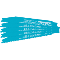 Makita Metal Cutting Recipro Saw Blade, Progressive, 6", 5/pk