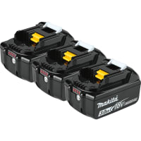 Makita Battery, Lithium-Ion, 18V, 3.0Ah, Battery Only, 3 Pack, LXT Series