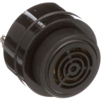 Mallory Sonalert Alarm; 6-28VDC; 78-89db; 2900Hz; Panel Mount; Screw Terminals; Fast Pulse