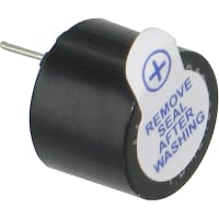 Mallory Sonalert Buzzers, Alarm, 5 VDC, 85 dBA, 2300 HZ + 400 HZ, 30 mA, Continuous, PB Series