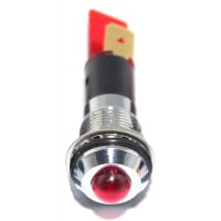 Mallory Sonalert LED Panel Mount Indicator LED Red 12mm NUT 24VAC/DC