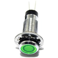 Mallory Sonalert LED Panel Mount Indicator LED Green 8mm NUT 24VAC/DC UL