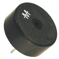 Mallory Sonalert Buzzers, Piezo, 85 dB, 3 to 24 VDC, Panel Mount, Pin Term, 3000 Hz, PF Series