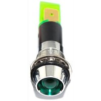 Mallory Sonalert LED Panel Mount Indicator LED Green 12mm NUT 12VAC/DC