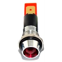 Mallory Sonalert LED Panel Mount Indicator LED Red 12mm NUT 12VAC/DC