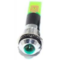 Mallory Sonalert LED Panel Mount Indicator LED Green 12mm NUT 24VAC/DC