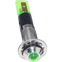 Mallory Sonalert LED Panel Mount Indicator LED Green 8mm NUT 3VAC/DC