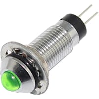 Mallory Sonalert LED Panel Mount Indicator LED Green 8mm NUT 110VAC/DC