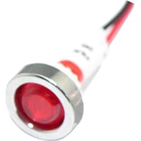 Mallory Sonalert LED Panel Mount Indicator LED Red 10mm NUT 12VAC/DC