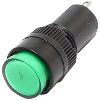 Mallory Sonalert LED Panel Mount Indicator LED Green 12mm NUT 24VAC/DC