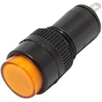 Mallory Sonalert LED Panel Mount Indicator LEDYellow12mm NUT 24VAC/DC