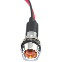 Mallory Sonalert LED Panel Mount Indicator LEDYellow12mm NUT 2VAC/DC