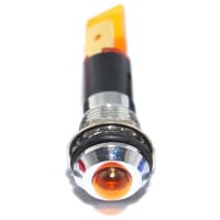 Mallory Sonalert LED Panel Mount Indicator LEDYellow12mm NUT 2VAC/DC