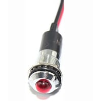 Mallory Sonalert LED Panel Mount Indicator LED Red 12mm NUT 24VAC/DC