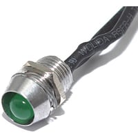 Mallory Sonalert LED Panel Mount Indicator LED Green 6mm NUT 110VDC