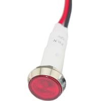 Mallory Sonalert LED Panel Mount Indicator LED Red 10mm NUT 110VAC/DC