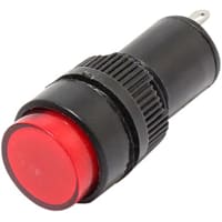 Mallory Sonalert LED Panel Mount Indicator LED Red 12mm NUT 12VAC/DC