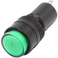 Mallory Sonalert LED Panel Mount Indicator LED Green 12mm NUT 3VAC/DC