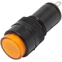 Mallory Sonalert LED Panel Mount Indicator LEDYellow12mm NUT 12VAC/DC