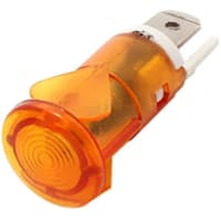 Mallory Sonalert LED Panel Mount Indicator LEDYellow12mm SNAP 2VAC/DC