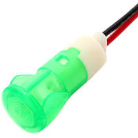 Mallory Sonalert LED Panel Mount Indicator LED Green 12mm SNAP 3VAC/DC