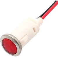 Mallory Sonalert LED Panel Mount Indicator LED Red 12mm SNAP 110VAC/DC