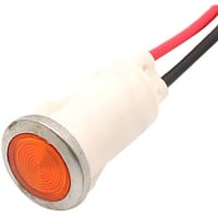 Mallory Sonalert LED Panel Mount Indicator LEDYellow12mm SNAP 24VAC/DC