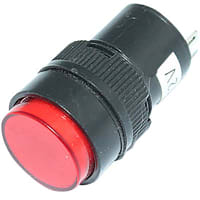 Mallory Sonalert LED Panel Mount Indicator LED Red 16mm NUT 24VAC/DC