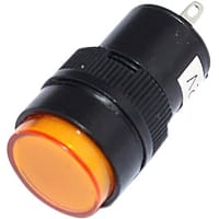 Mallory Sonalert LED Panel Mount Indicator LEDYellow16mm NUT 110VAC/DC